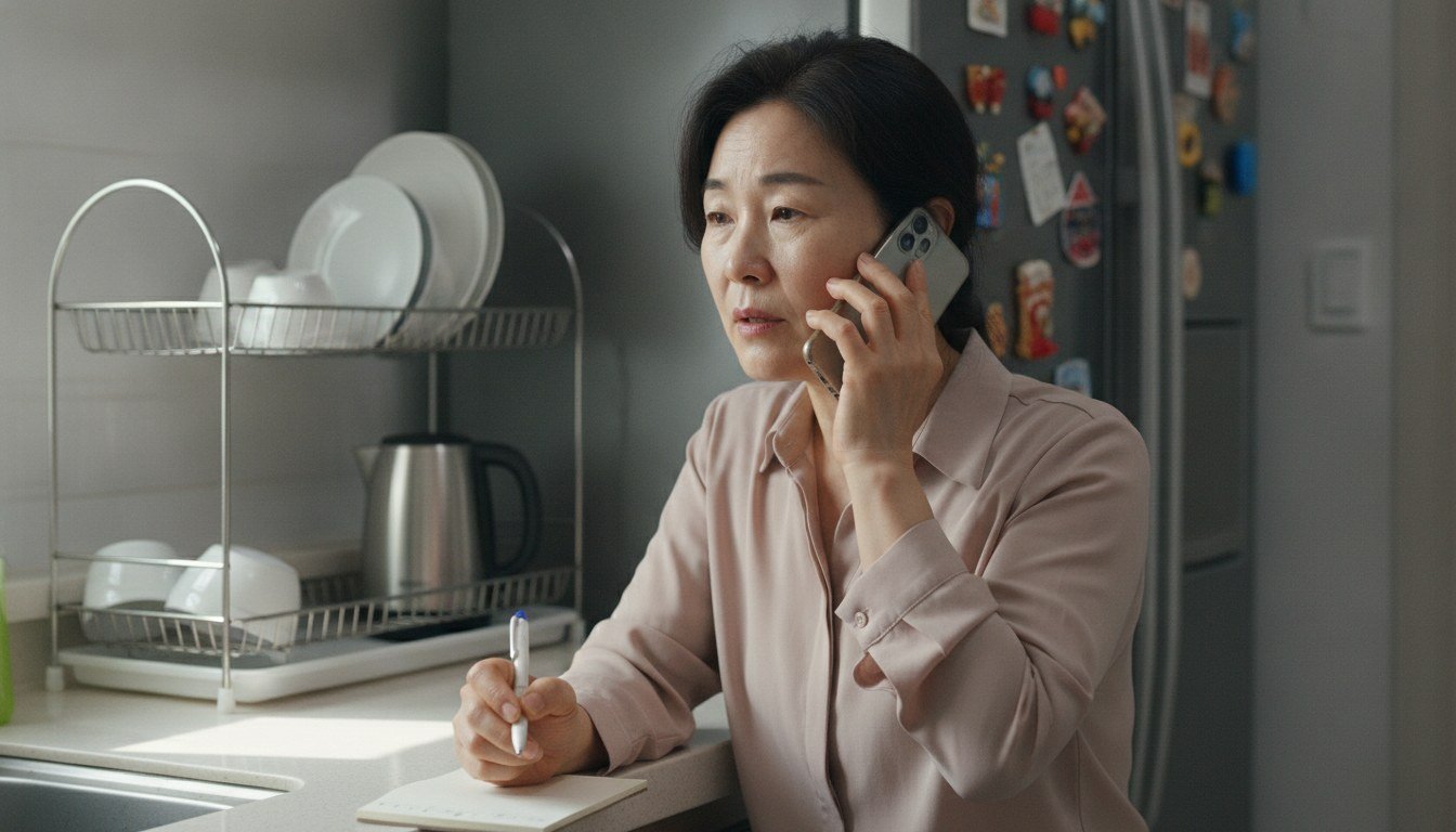 전화로 공단에 등급 한도와 감경 대상 여부를 문의하는 보호자